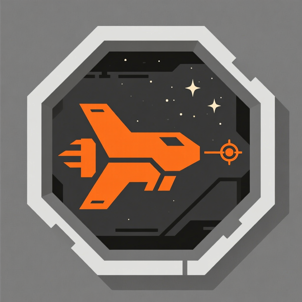 Orange Space Assault Pod Icon