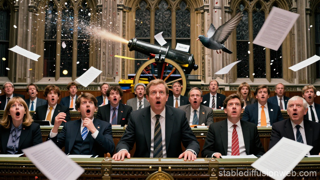 Parliamentary Chaos with Cannon and Pigeon