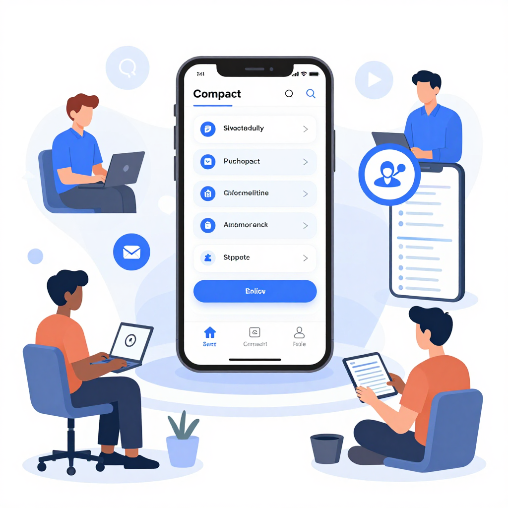 People Collaborating Using AI Apps on Digital Devices