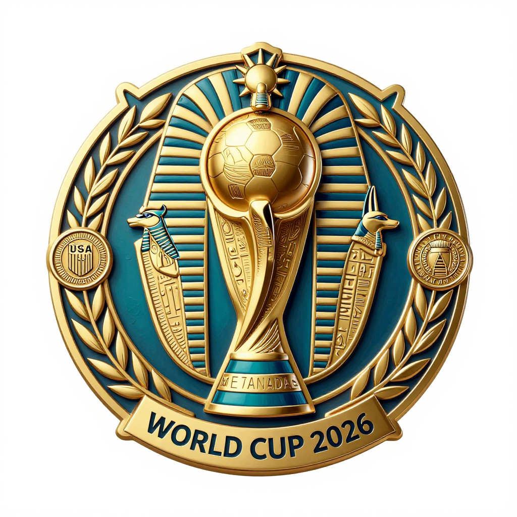 Pharaonic Themed World Cup 2026 Emblem