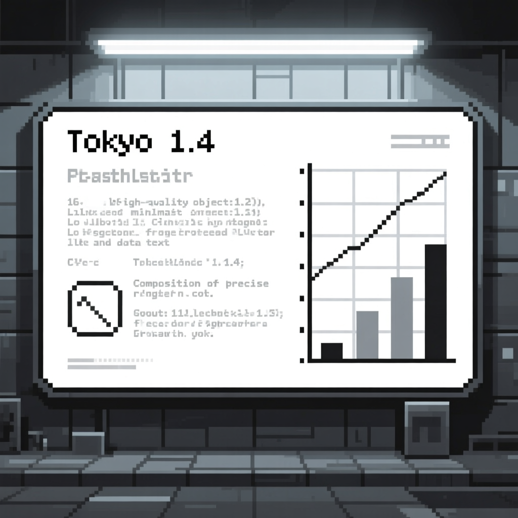 Pixel Art Billboard Display in Tokyo Subway Station