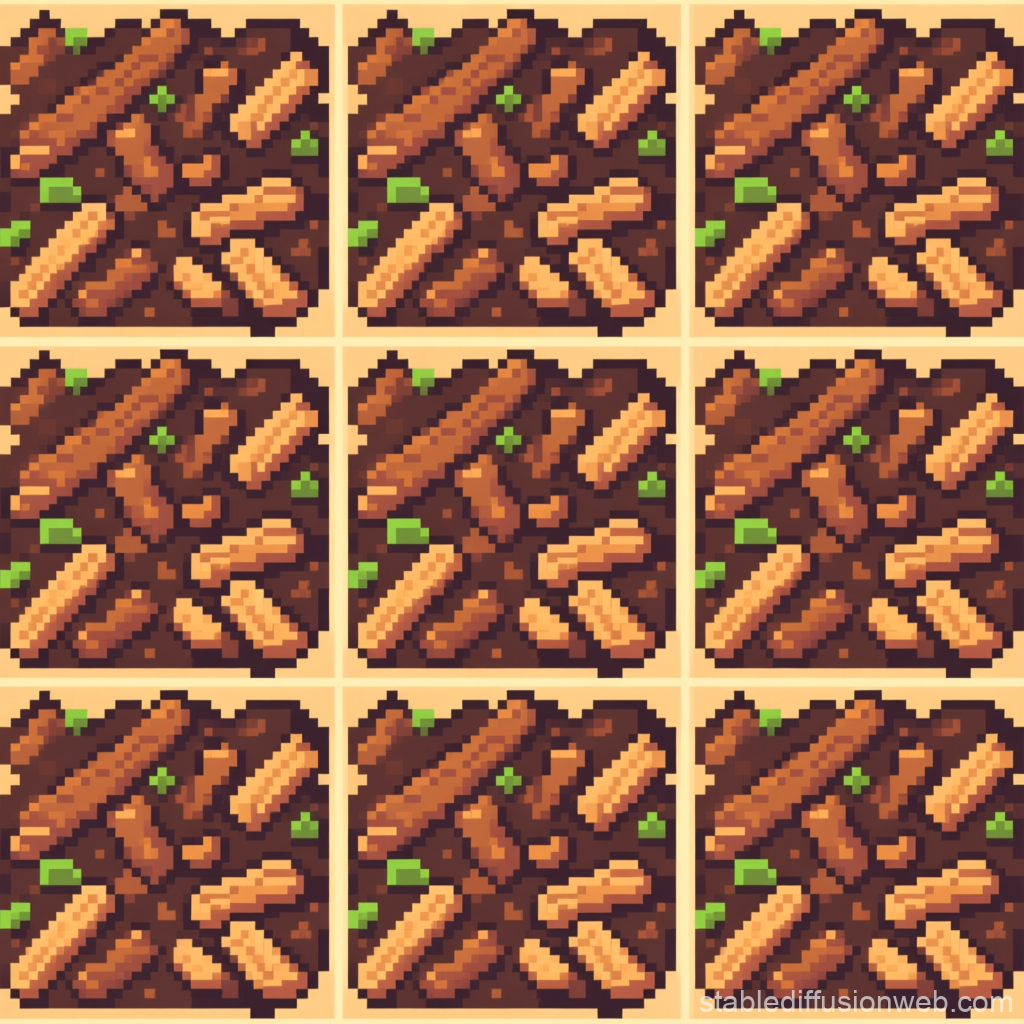 Pixel Art Mulch Tile Pattern from Stardew Valley