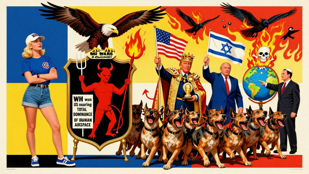 Political Satire with Symbolic Figures and Animals