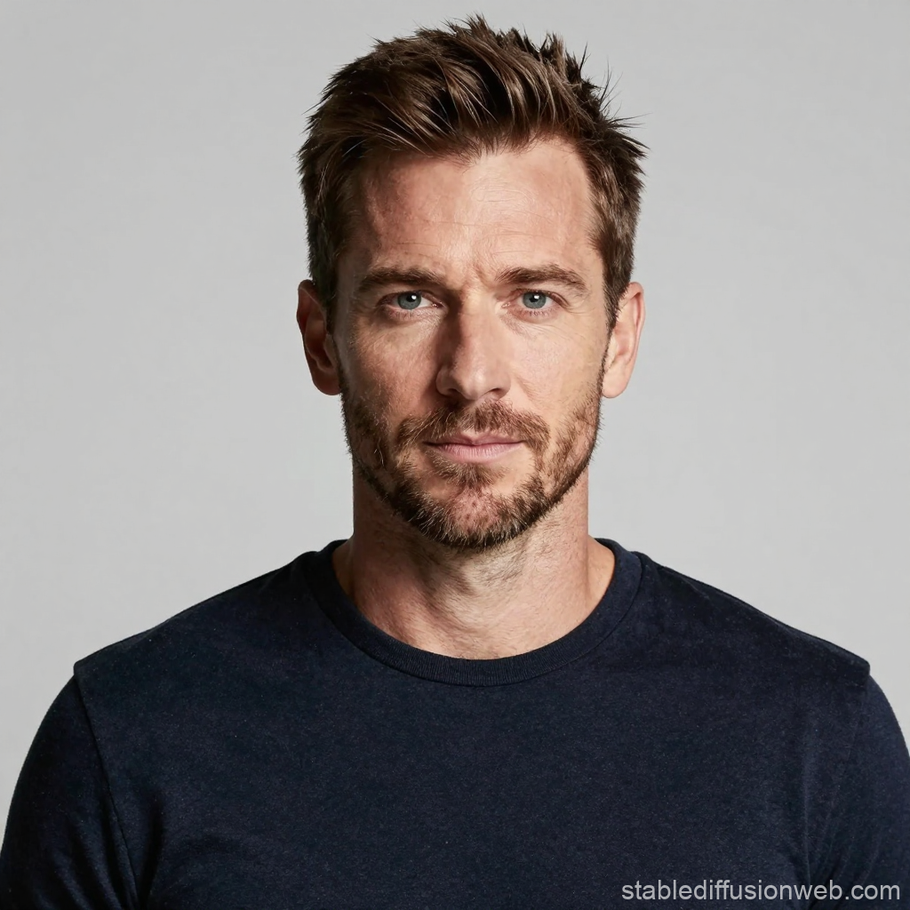 Portrait of a Confident Man with Casual Style