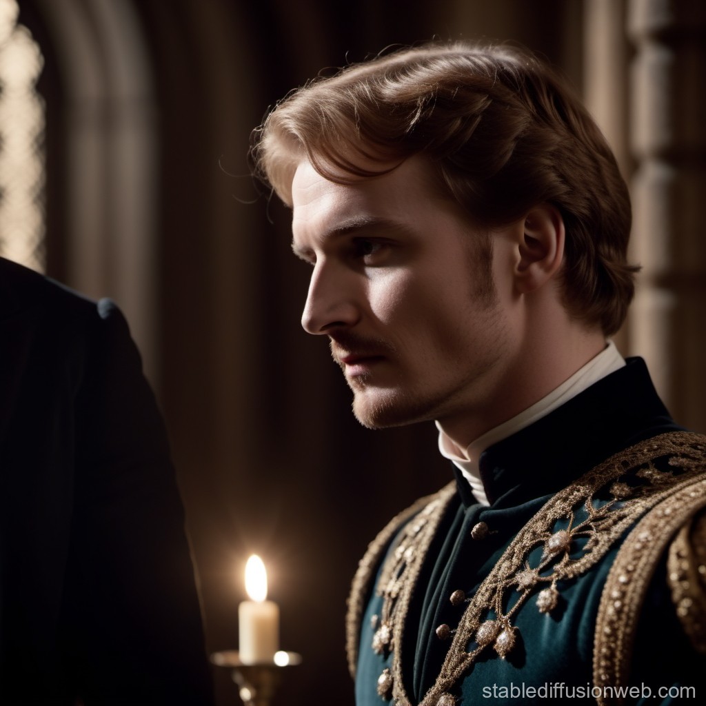 Portrait of a Nobleman in Ornate Historical Attire