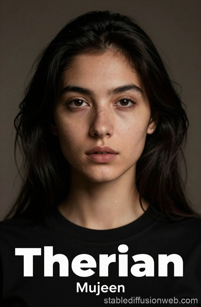 Portrait of a Woman with Natural Expression