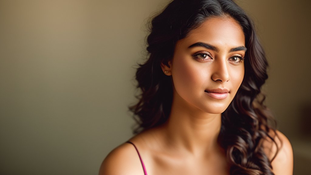 Portrait of a Young Woman with Soft Lighting
