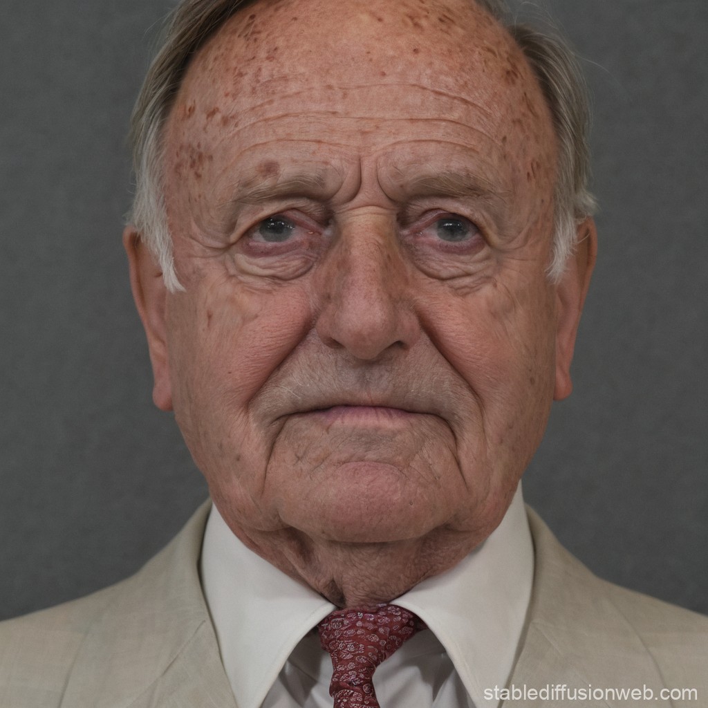 Portrait of an Elderly Man in Formal Attire