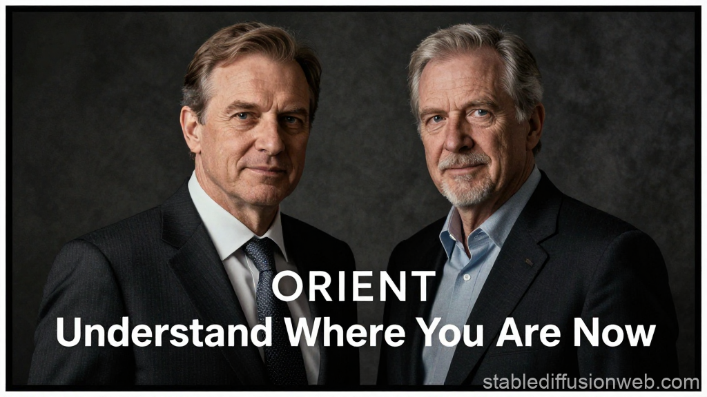 Professional Businessmen Understanding Their Current Position