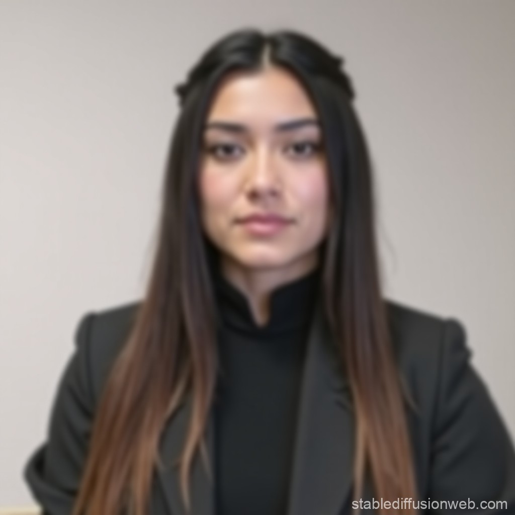 Professional Portrait of a Woman in Black Blazer
