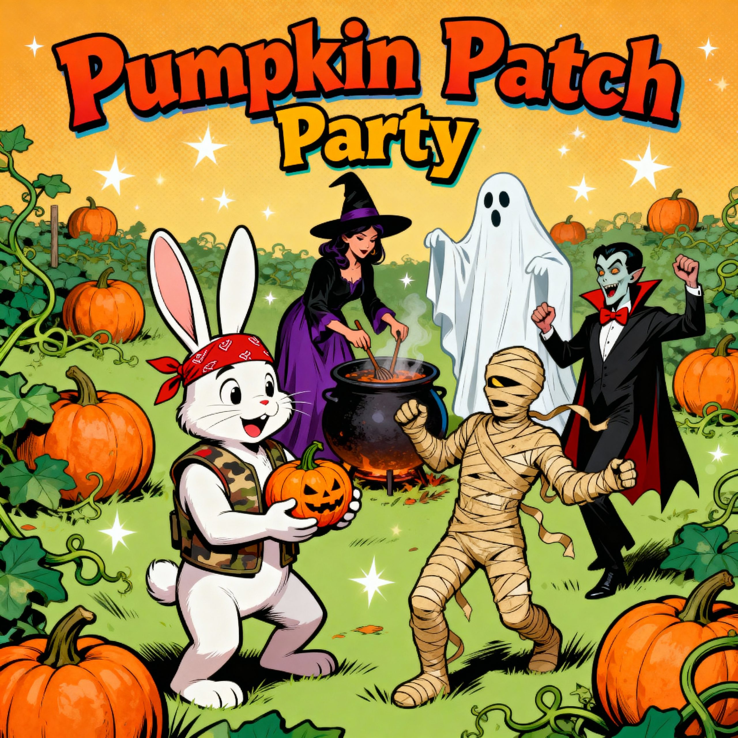 Pumpkin Patch Party Halloween Album Cover