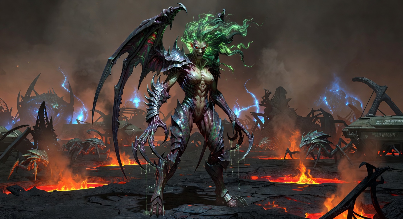 Queen of Blades - StarCraft 2 Character Art