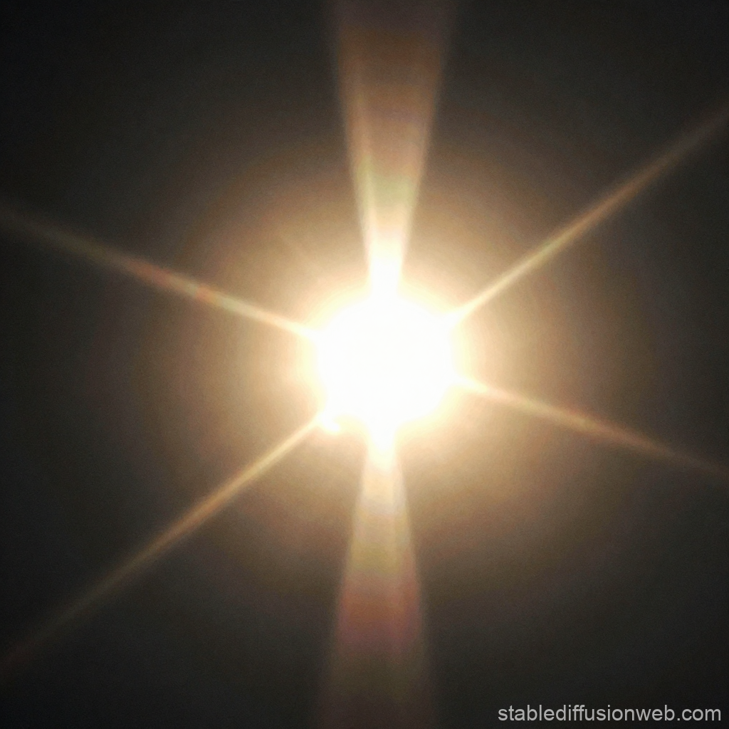 Radiant Bright Light with Starburst Effect