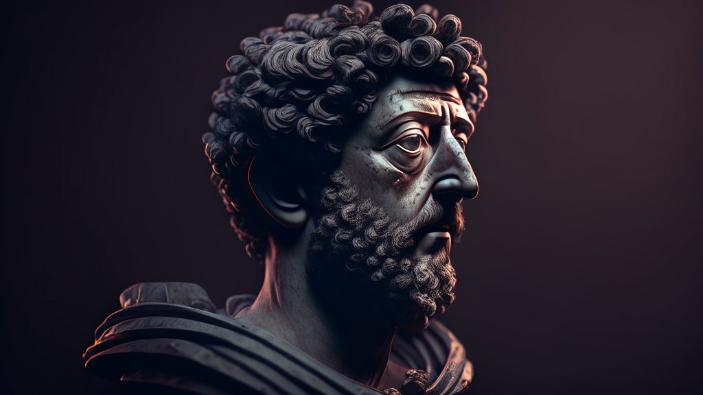 Realistic 3D Bust of Marcus Aurelius