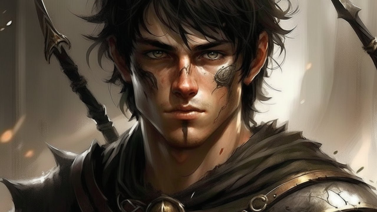 Realistic Portrait of a Battle-Hardened Warrior