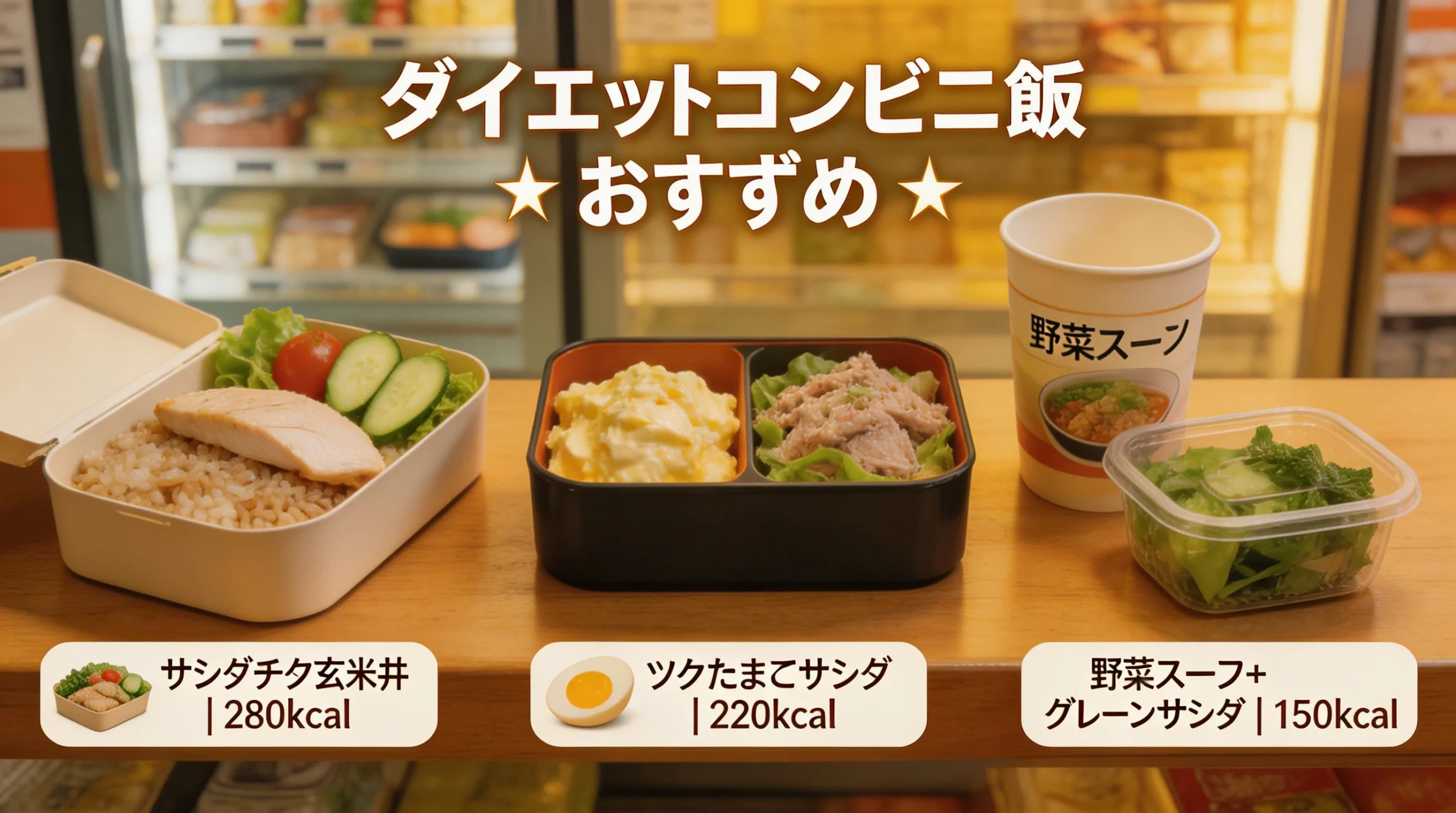 Recommended Diet Convenience Store Meals with Calories