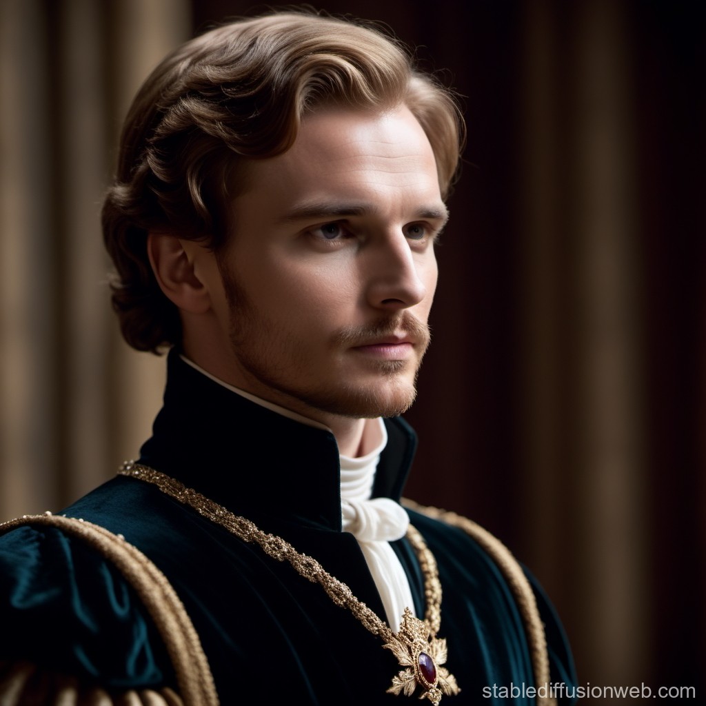 Regal Young Nobleman in Renaissance Attire