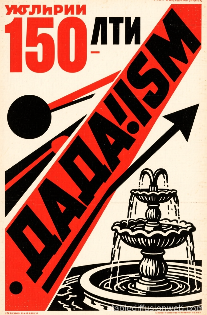 Rodchenko Style Agitprop Poster Celebrating 150 Years of Darwinism