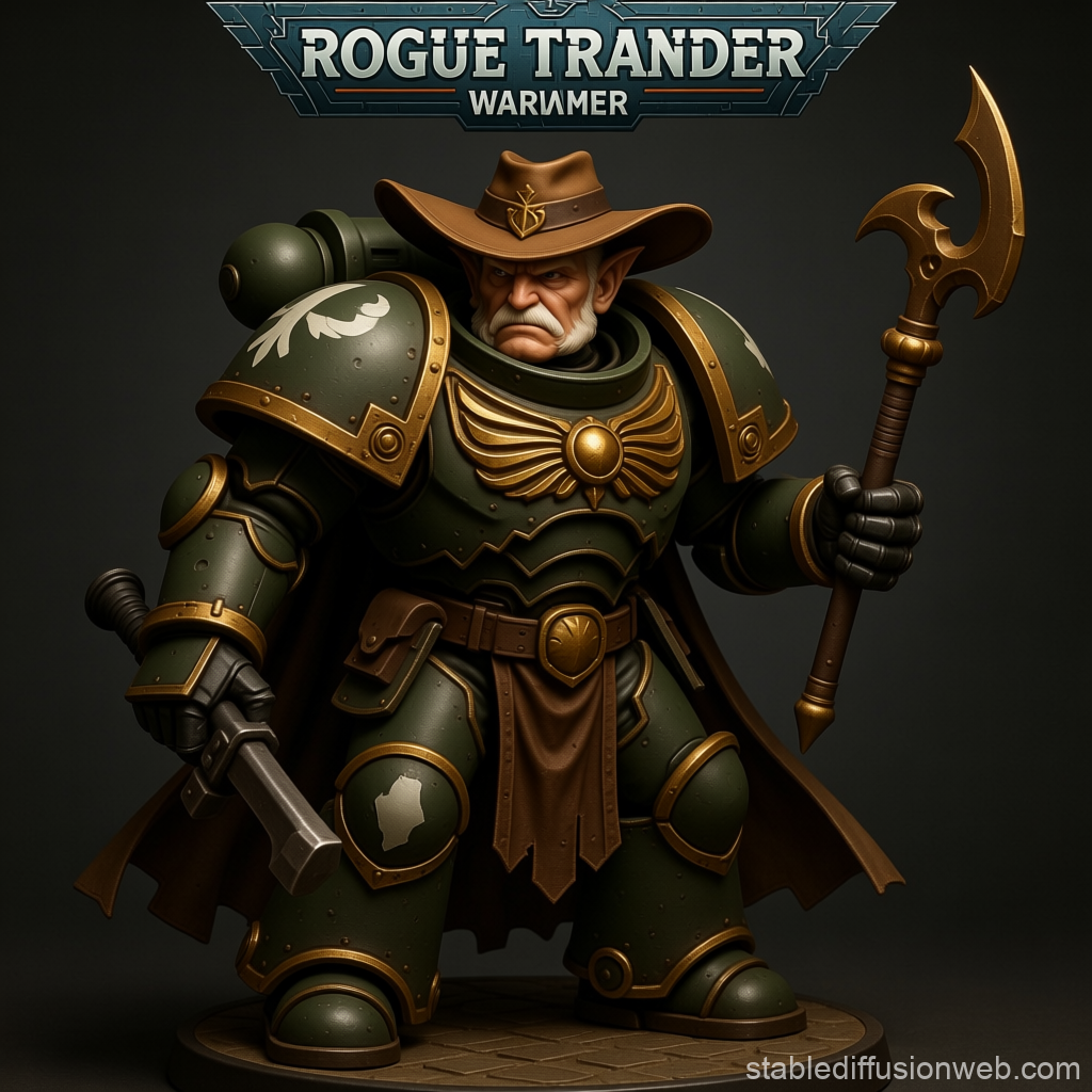 Rogue Trader Scoundrel in Warhammer Armor