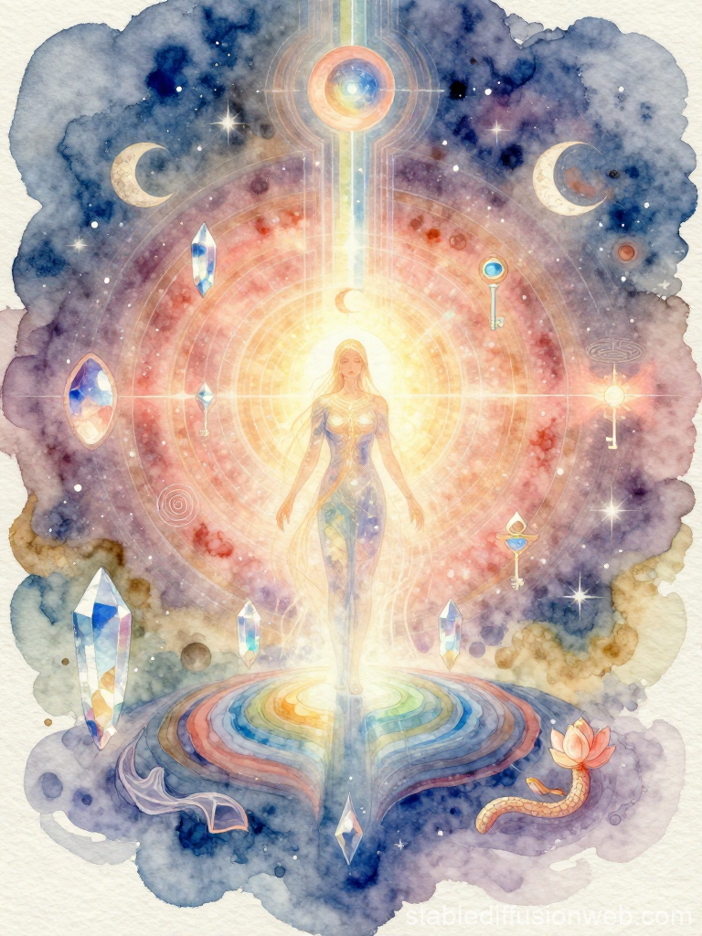 Sacred Observer in a Cosmic Quantum Realm