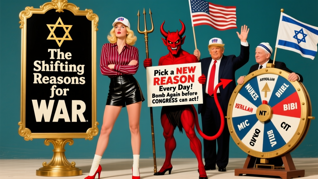 Satirical Illustration on War and Political Influence