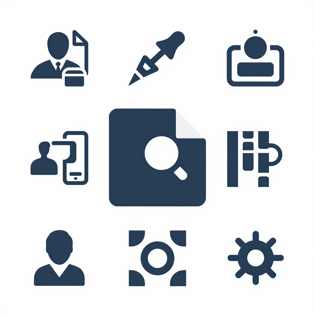 Set of Business and User Interface Icons