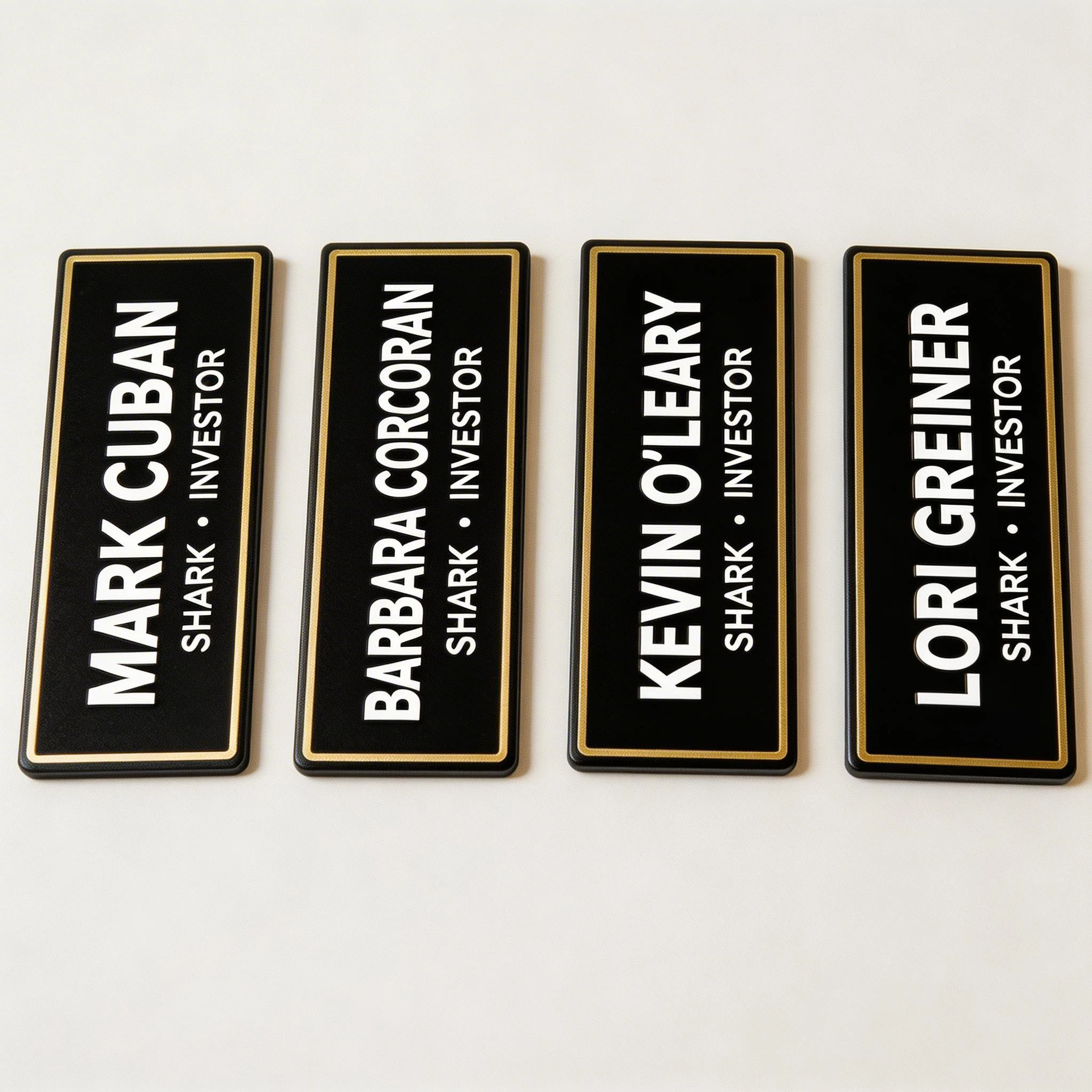 Shark Tank Investor Name Badges