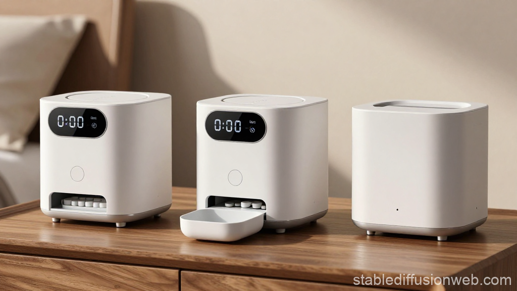 Smart Pill Roller Dispenser with Digital Timer Display