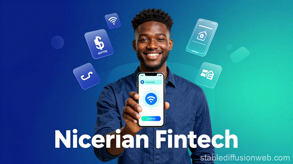 Smiling Man Promoting Nigerian Fintech App