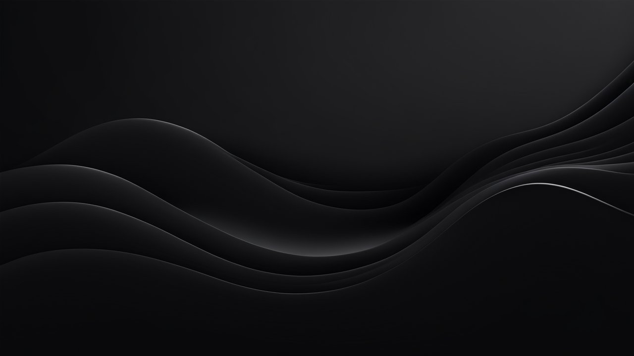 Smooth Black Abstract Gradient Waves
