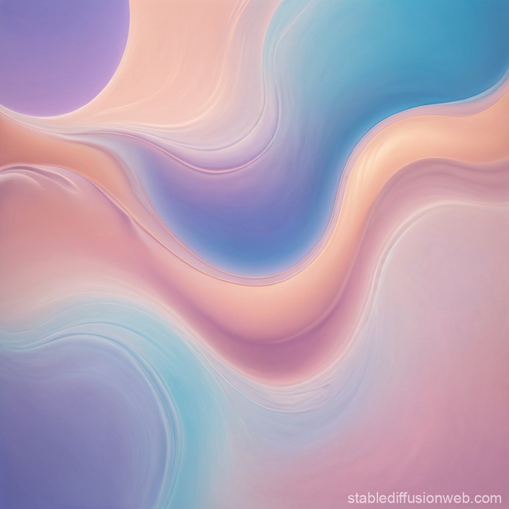 Soft Pastel Abstract Fluid Waves