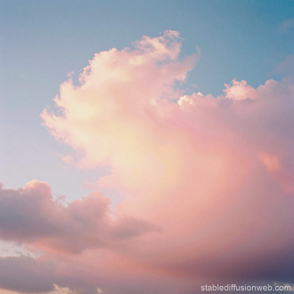 Soft Pastel Clouds at Sunset