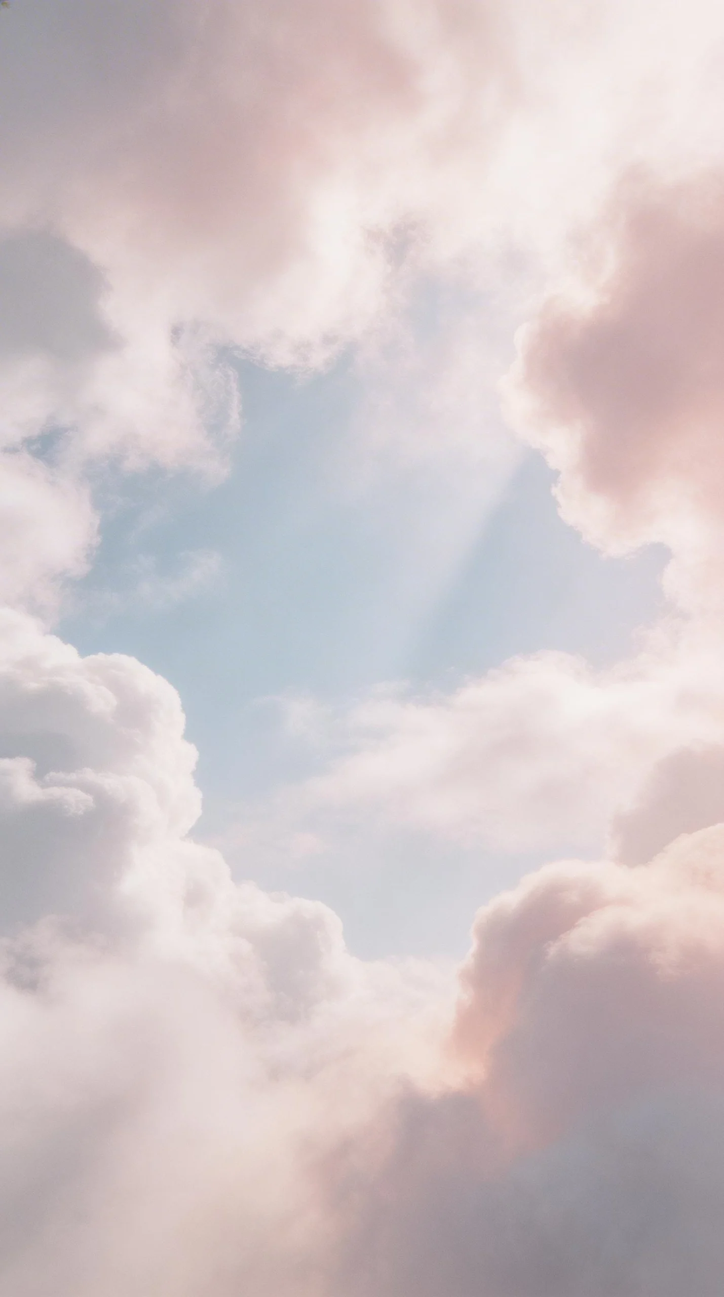 Soft Pastel Clouds with Blue Sky