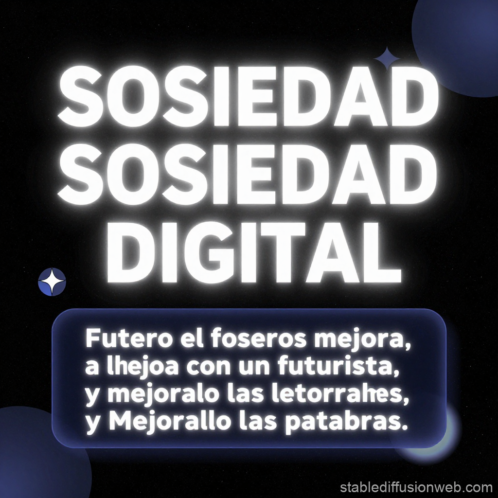 Sosiedad Digital Futuristic Typography Design