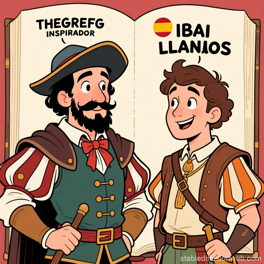 Spanish Creators TheGrefg and Ibai Llanos in Historical Costume