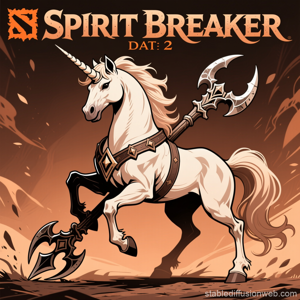 Spirit Breaker Unicorn Warrior Illustration