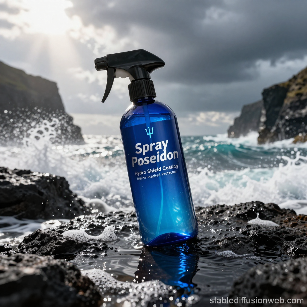 Spray Poseidon Hydro Shield Coating by the Ocean
