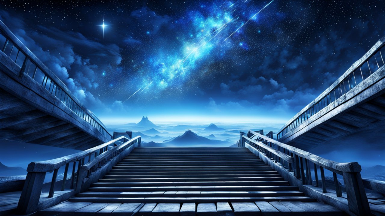 Stairway to a Starry Cosmic Sky