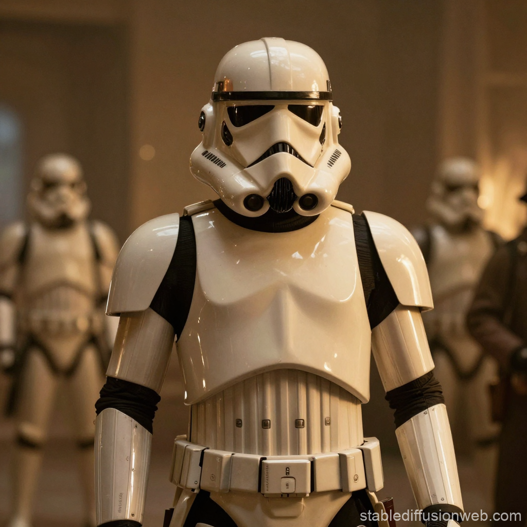 Stormtrooper in Classic White Armor