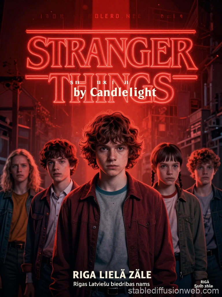 Stranger Things Concert Poster by Candlelight