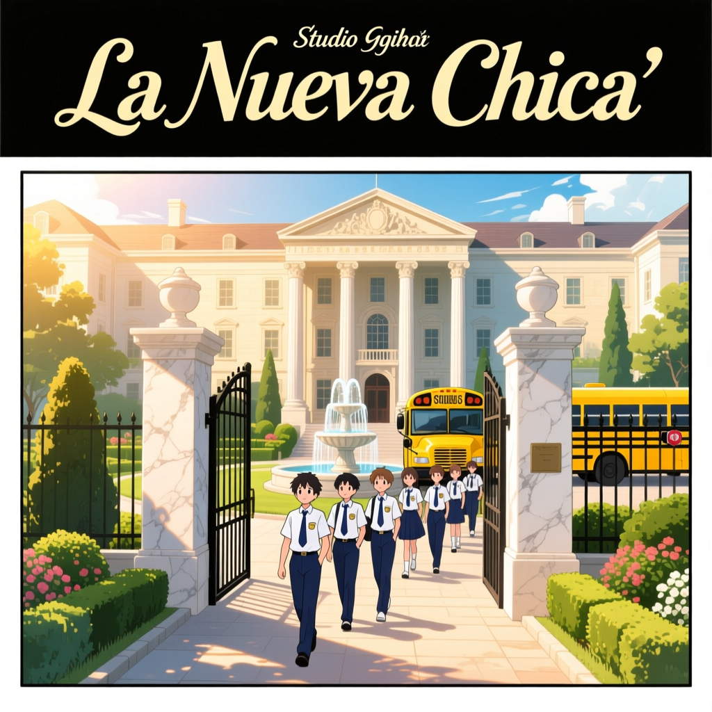 Students Leaving a Prestigious School Campus