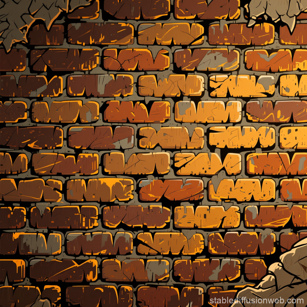 Stylized Arcane Brick Wall Texture