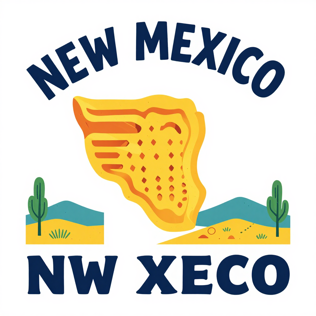 Stylized New Mexico Desert Emblem