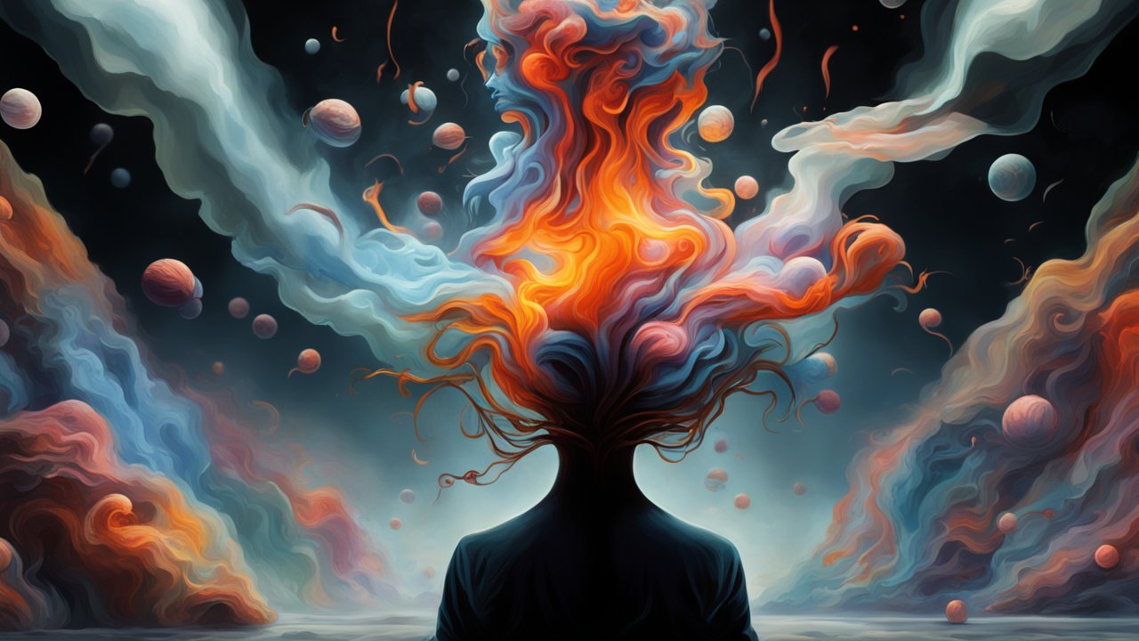 Surreal Cosmic Mind Explosion