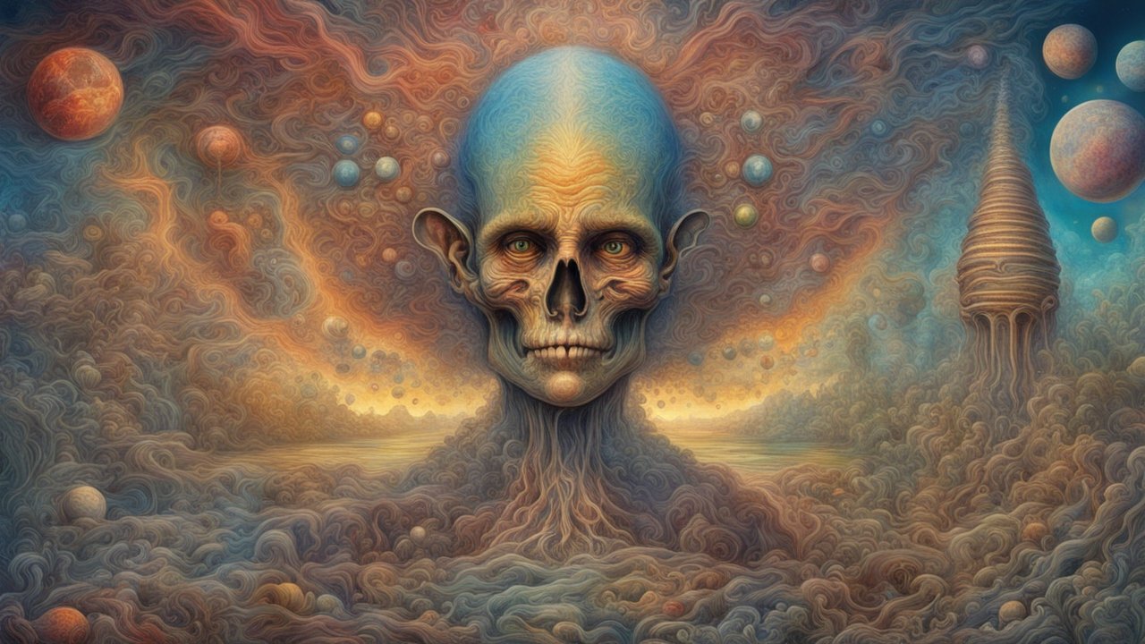 Surreal Evolution of Human Consciousness in Cosmic Dreamscape