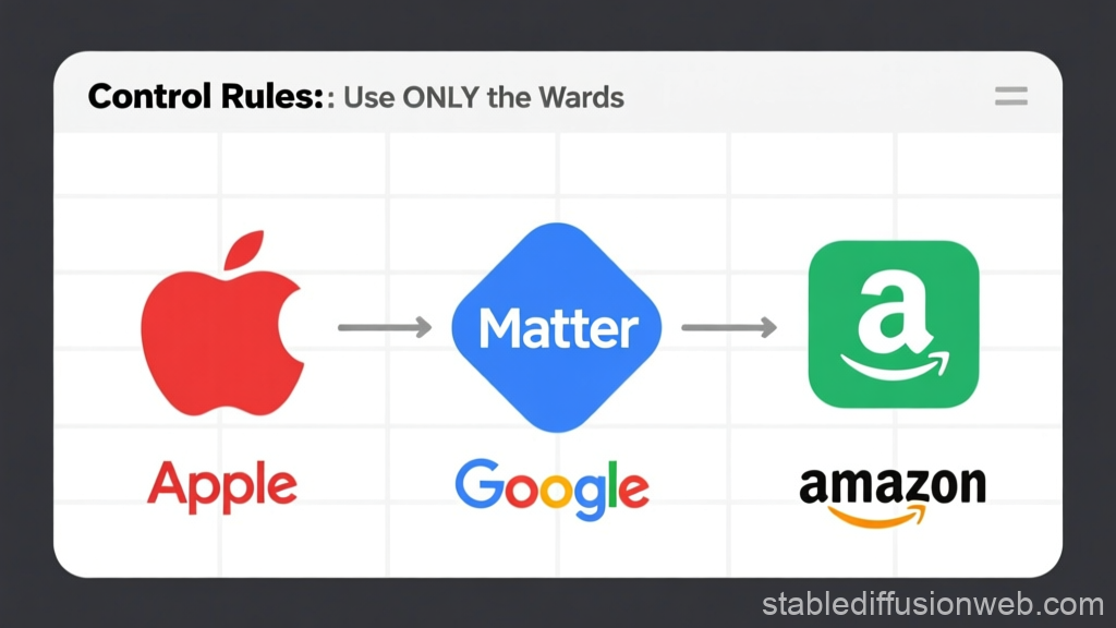 Tech Logos Connected Through Matter Protocol