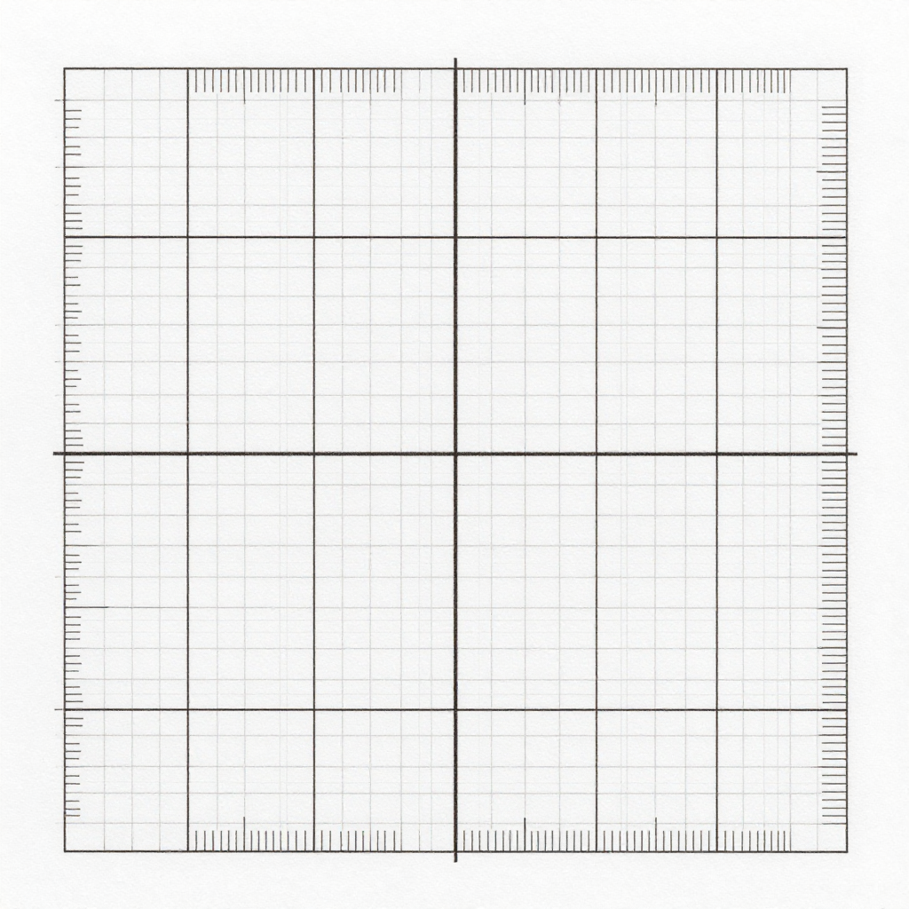 Technical Blueprint Grid with Measurement Scales