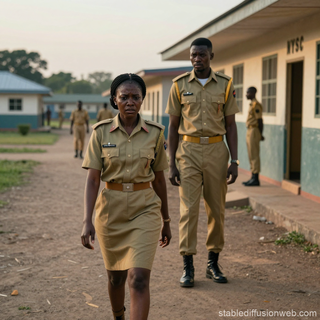 Tense Confrontation at NYSC Camp