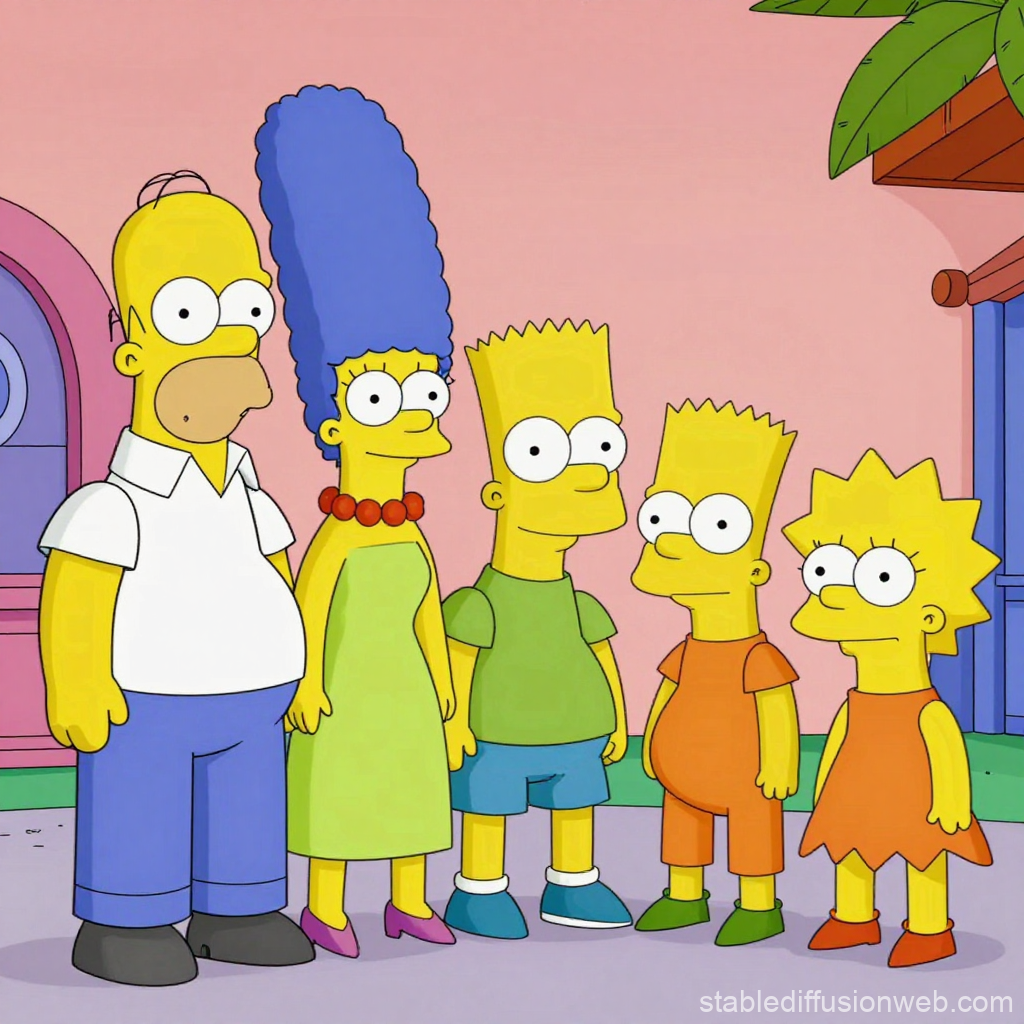 The Simpsons Family Portrait