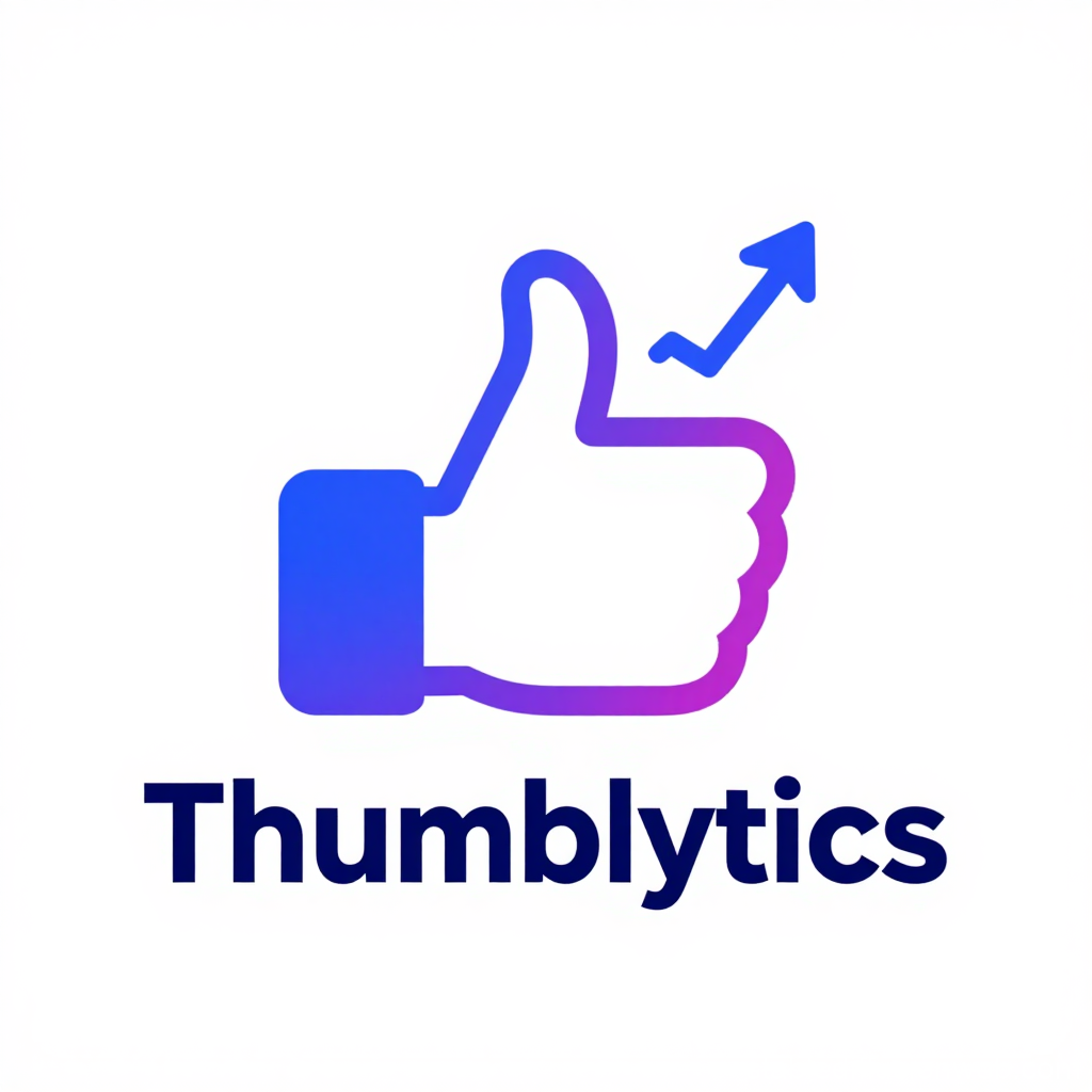 Thumbs Up Logo with Growth Arrow for Thumblytics